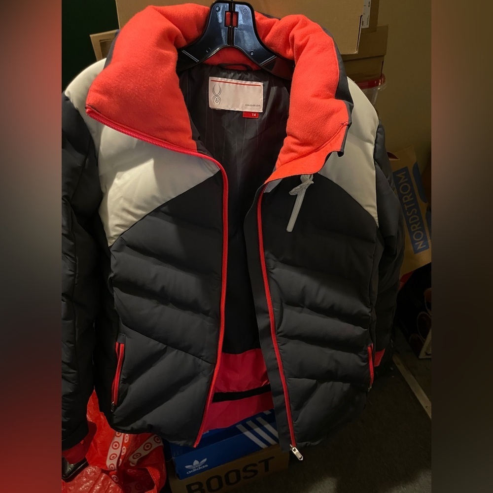 SPYDER BREAKOUT DOWN JACKET Women SIZE 14 No HOOD NWOT